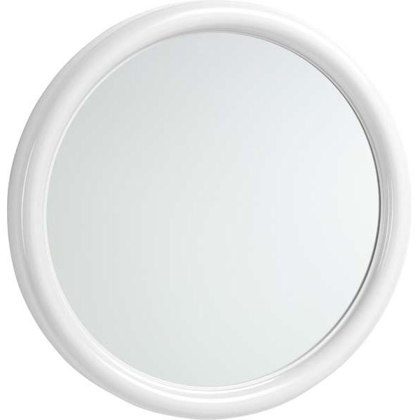 Specchio tondo bianco                cm 38 mosaico