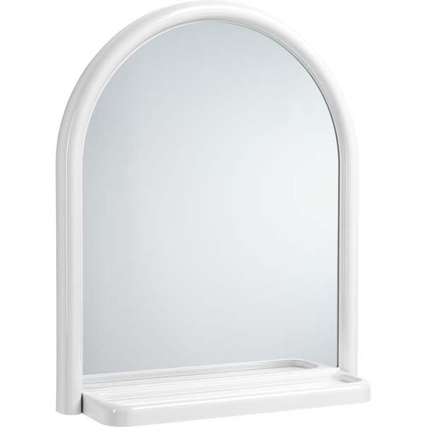 Specchio arco bianco mensola      cm 53x63 mosaico