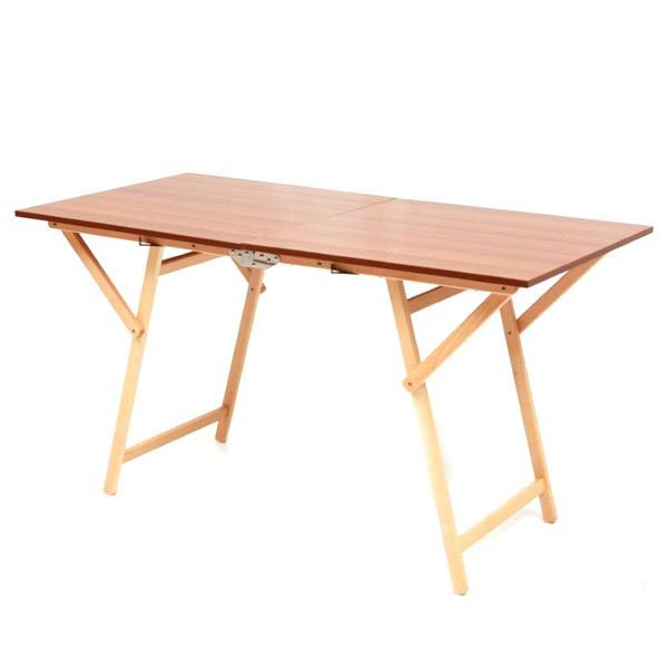 Tavolo legno pieghevole            cm 135x70 frasm