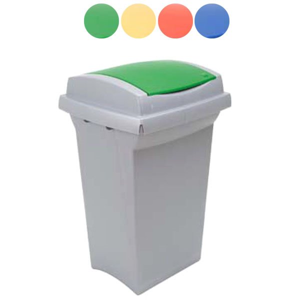 Bidone recycling verde         l 50 43x39 h 68 ics