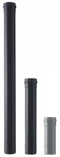 Tubo nero pellet light save porcellanato d. 8 x 100 cm.