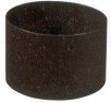 Raccordo f-f per stufa pesante lamiera porcellanata nera spessore 1,2 mm.