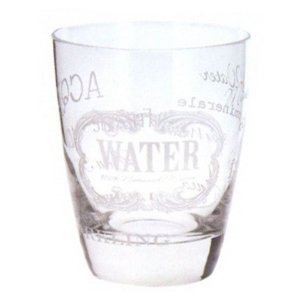 Bicchiere domino acqua cc 300 pz.3 whitetext cerve