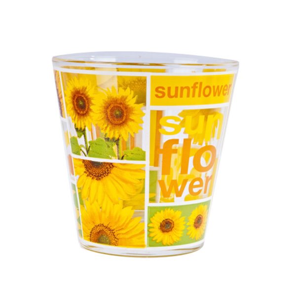 Bicchiere nadia acqua cc 250 pz.3 sunflower  cerve